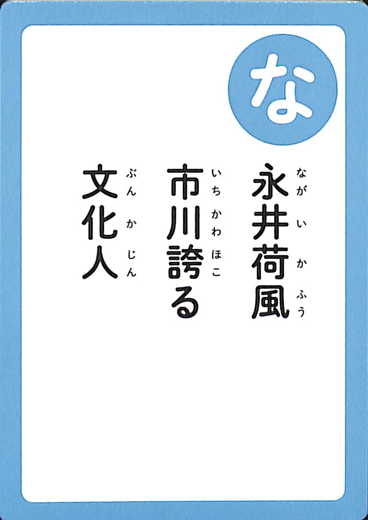 永井荷風　市川誇る　文化人